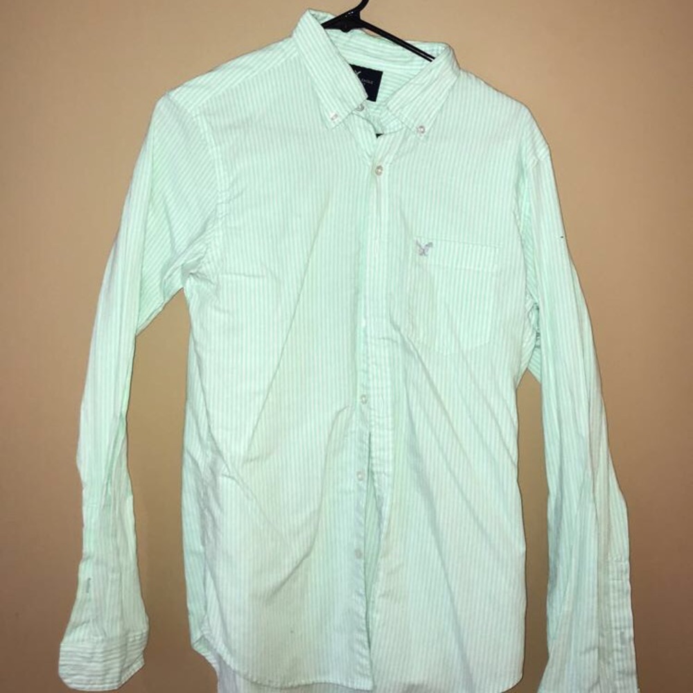 American Eagle Striped Button Down